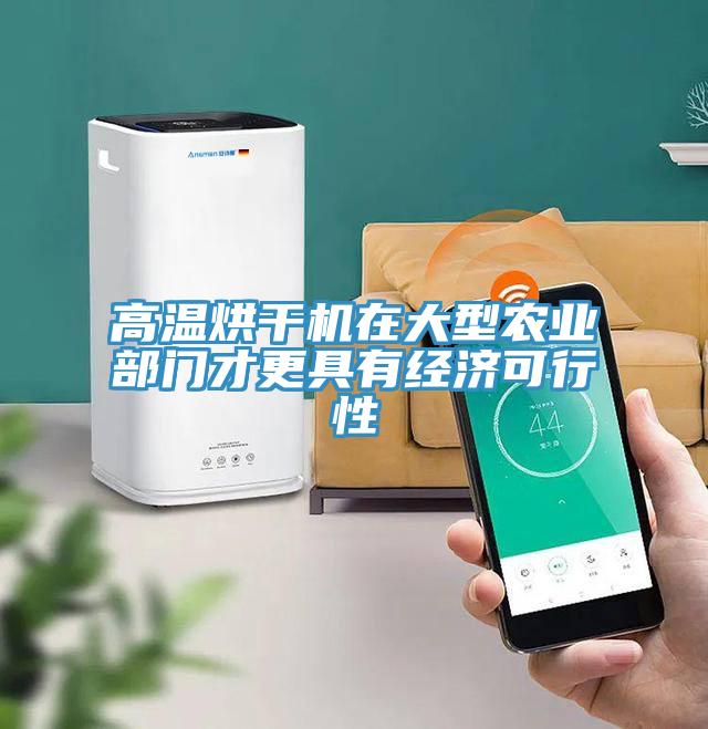 高溫烘干機在大型農業部門才更具有經濟可行性