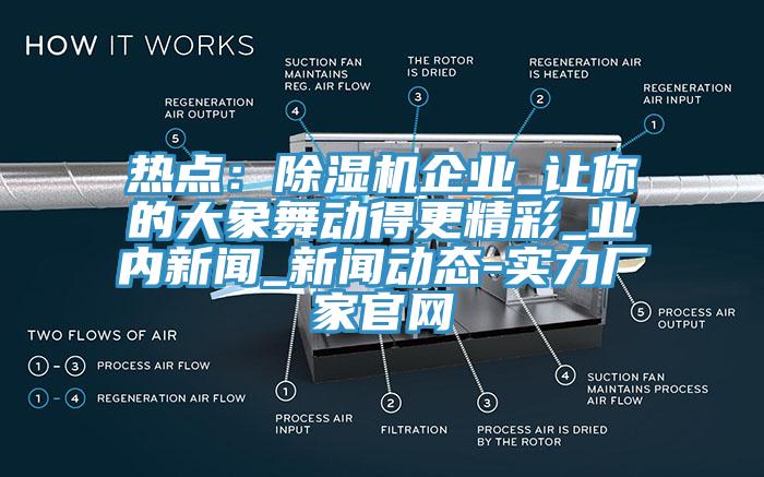 熱點：除濕機企業_讓你的大象舞動得更精彩_業內新聞_新聞動態-實力廠家官網