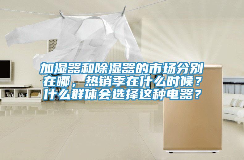 加濕器和除濕器的市場分別在哪，熱銷季在什么時候？什么群體會選擇這種電器？