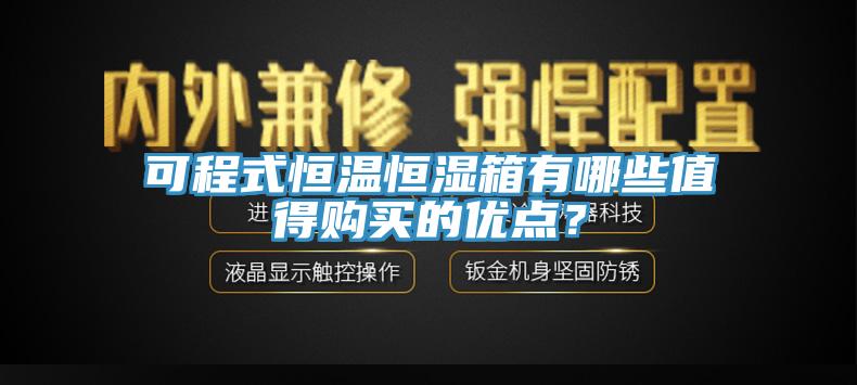 可程式恒溫恒濕箱有哪些值得購買的優點？