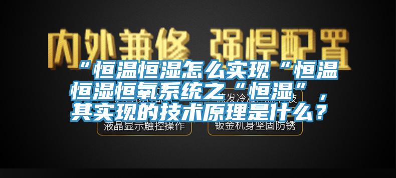 “恒溫恒濕怎么實現“恒溫恒濕恒氧系統之“恒濕”，其實現的技術原理是什么？