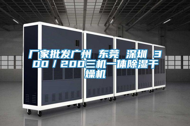 廠家批發廣州 東莞 深圳 300／200三機一體除濕干燥機