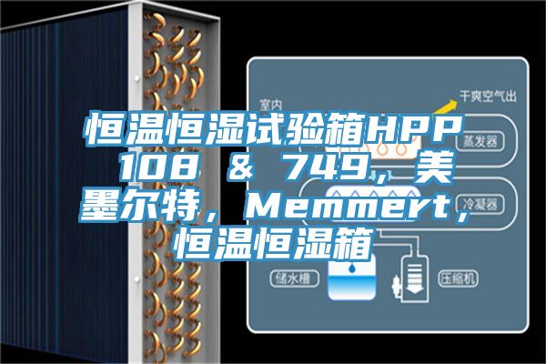 恒溫恒濕試驗箱HPP 108 & 749，美墨爾特，Memmert，恒溫恒濕箱