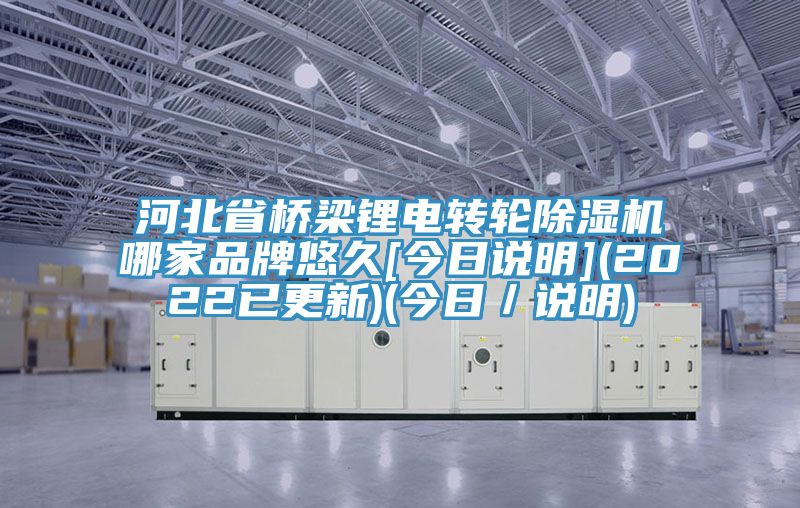 河北省橋梁鋰電轉輪除濕機哪家品牌悠久[今日說明](2022已更新)(今日／說明)