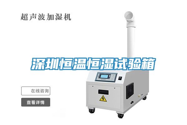 深圳恒溫恒濕試驗箱