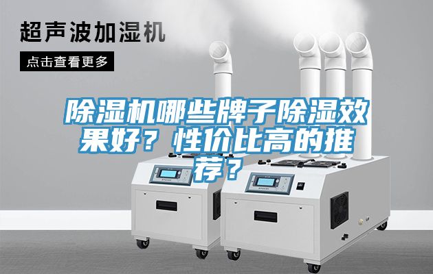 除濕機哪些牌子除濕效果好？性價比高的推薦？