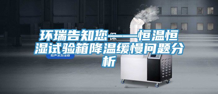 環瑞告知您——恒溫恒濕試驗箱降溫緩慢問題分析