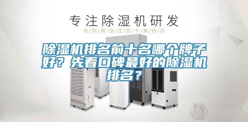 除濕機排名前十名哪個牌子好？先看口碑最好的除濕機排名？