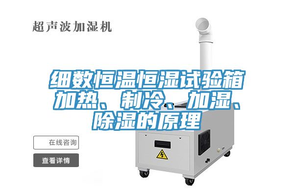 細數(shù)恒溫恒濕試驗箱加熱、制冷、加濕、除濕的原理