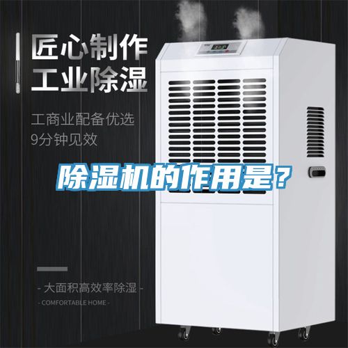 除濕機的作用是？